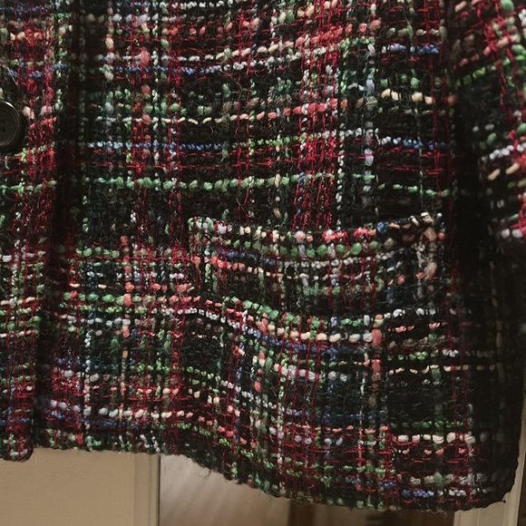 Talbots Colorful Jacket. Stand color. 67% wool. - Picture 6 of 9